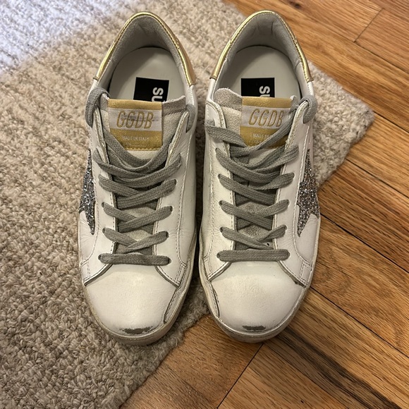 Golden goose superstar sneaker. Silver and gold. Size 5 - Picture 15 of 15